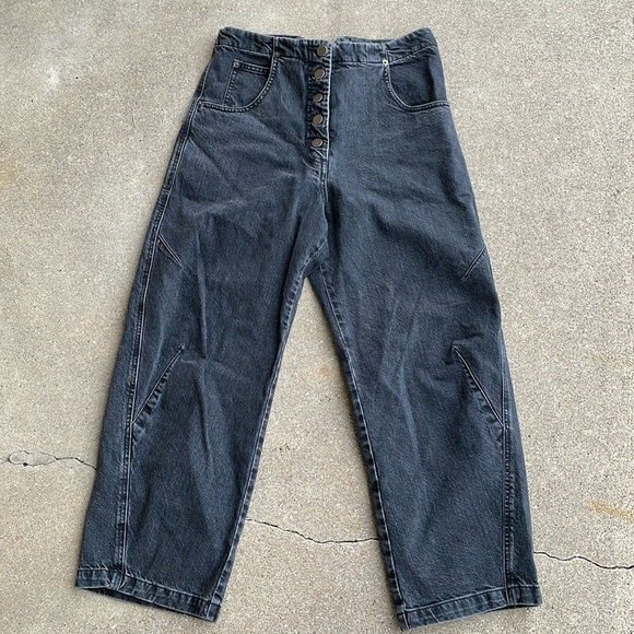 RACHEL COMEY Women's Elkin Pants Size 4 In Black Washed - Picture 4 of 12